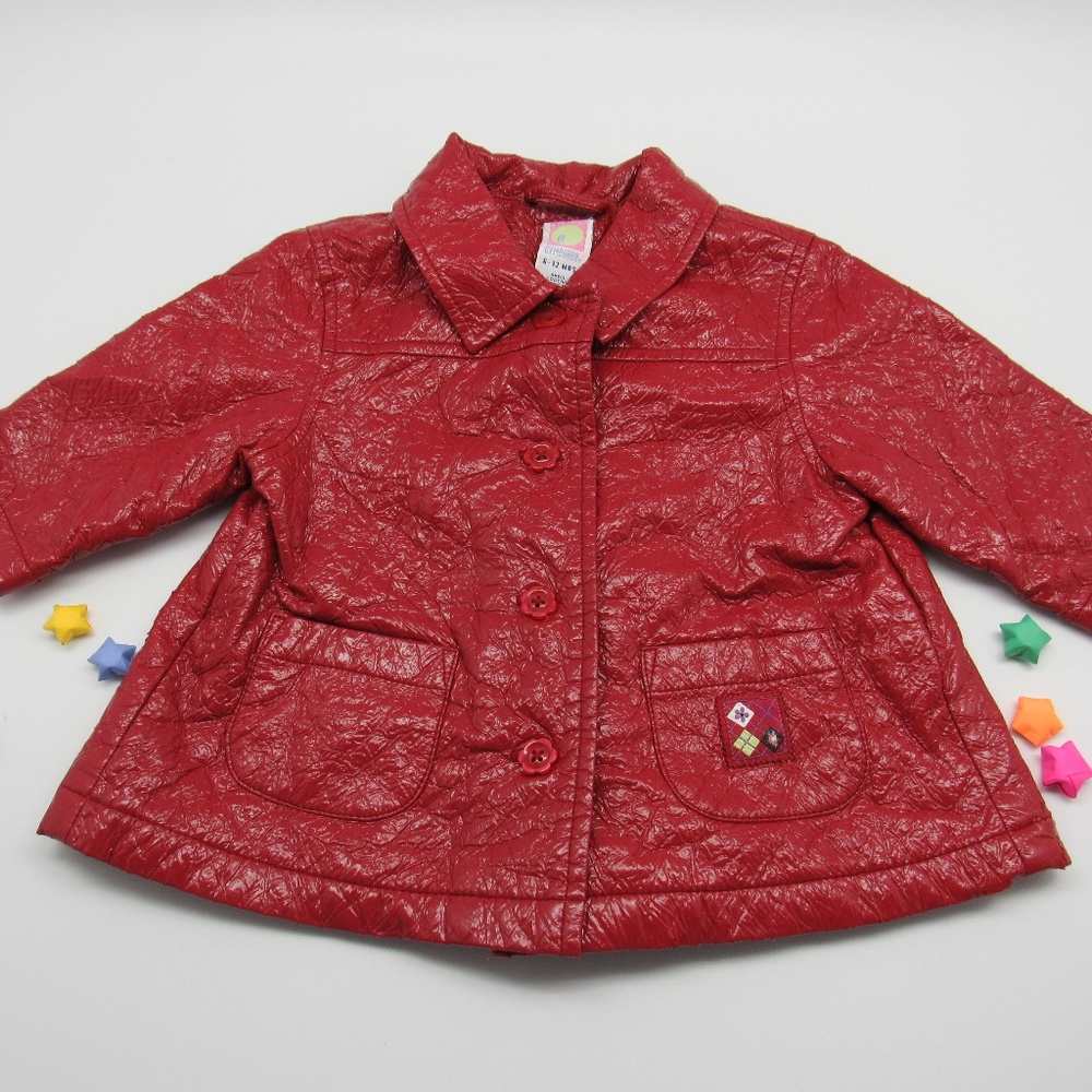 Gymboree Size 6-12 Months Red Girls Raincoat 2001